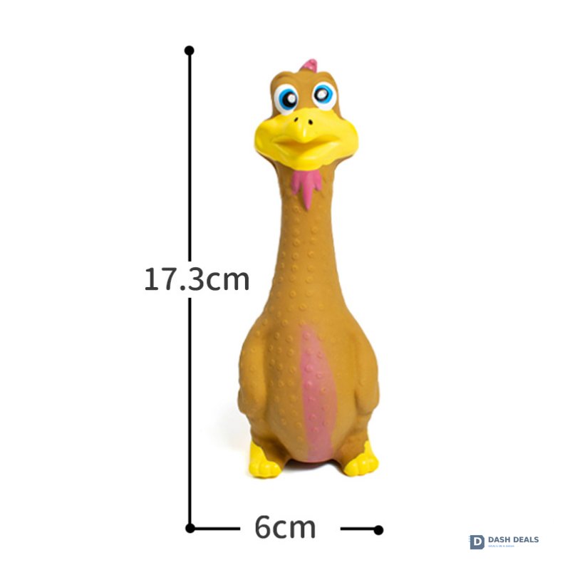 Screaming Chicken Dog Squeaky Toys 3-Pack — Eco-Friendly TPR Latex for Interactive Play