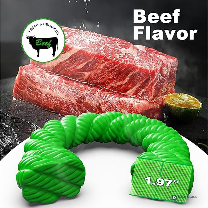 Natural Rubber Horseshoe Dog Chew Toy for Aggressive Chewers — Bouncy, Trainer-Approved