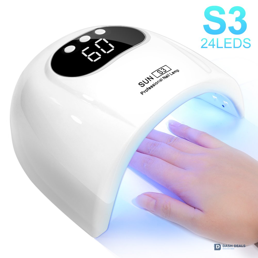 UV Nail Lamp with LCD Display - LED Nail Dryer for Gel Polish, 3 Timer Smart Sensor, Fast-Curing Manicure Light for Salon-Quality Nails at Home
