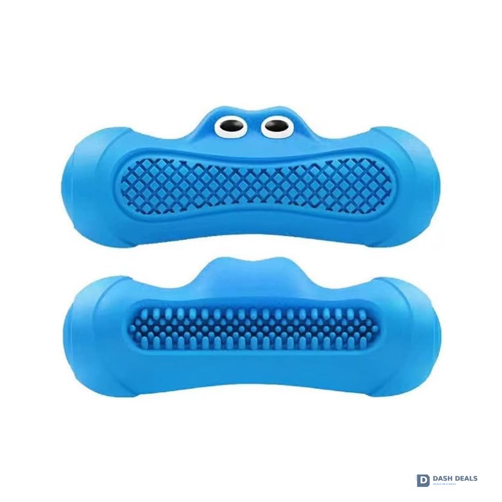 Indestructible Monster Squeaky Dog Chew Toy — Rubber, Non-Toxic for Aggressive Chewers