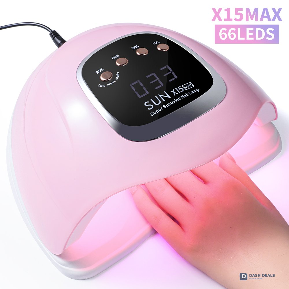 UV LED Nail Lamp Professional - Gel Polish Curing Light with 4 Timer Settings, Auto Sensor, Fast Drying for Fingers & Toes - Salon-Style Home Manicure Lamp