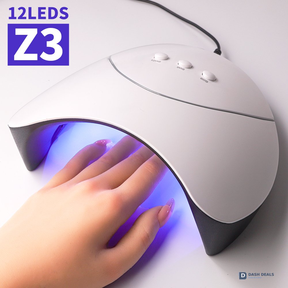 Handheld UV Nail Lamp Cordless - Mini Rechargeable LED Nail Dryer with 6 UV Lights, 3 Timers, Eye Protection Tech for Travel & Home Salon Use