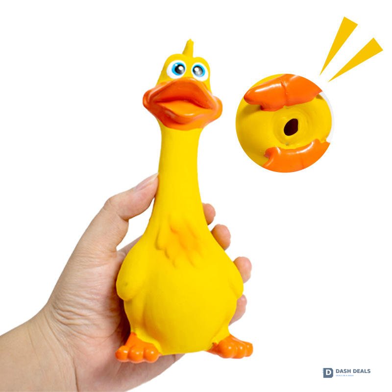 Screaming Chicken Dog Squeaky Toys 3-Pack — Eco-Friendly TPR Latex for Interactive Play