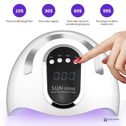 UV LED Nail Lamp 45 Beads - Professional Auto-Sensor Nail Dryer for Gel Polish, 4 Timer Settings, Fast-Curing Salon Manicure Lamp for Home & Pro Use