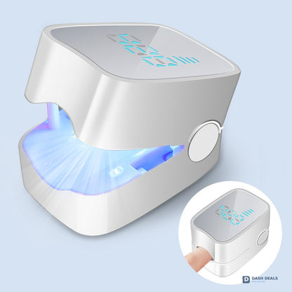 Nail Fungus Treatment LED Light - Foldable Home-Use Nail Care Device for Discolored & Thickened Toenails and Fingernails, Travel-Friendly Onychomycosis Light Therapy