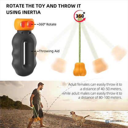 Heavy-Duty Dog Rope Fetch & Tug-of-War Toy — Aggressive Chewers, Indoor & Outdoor