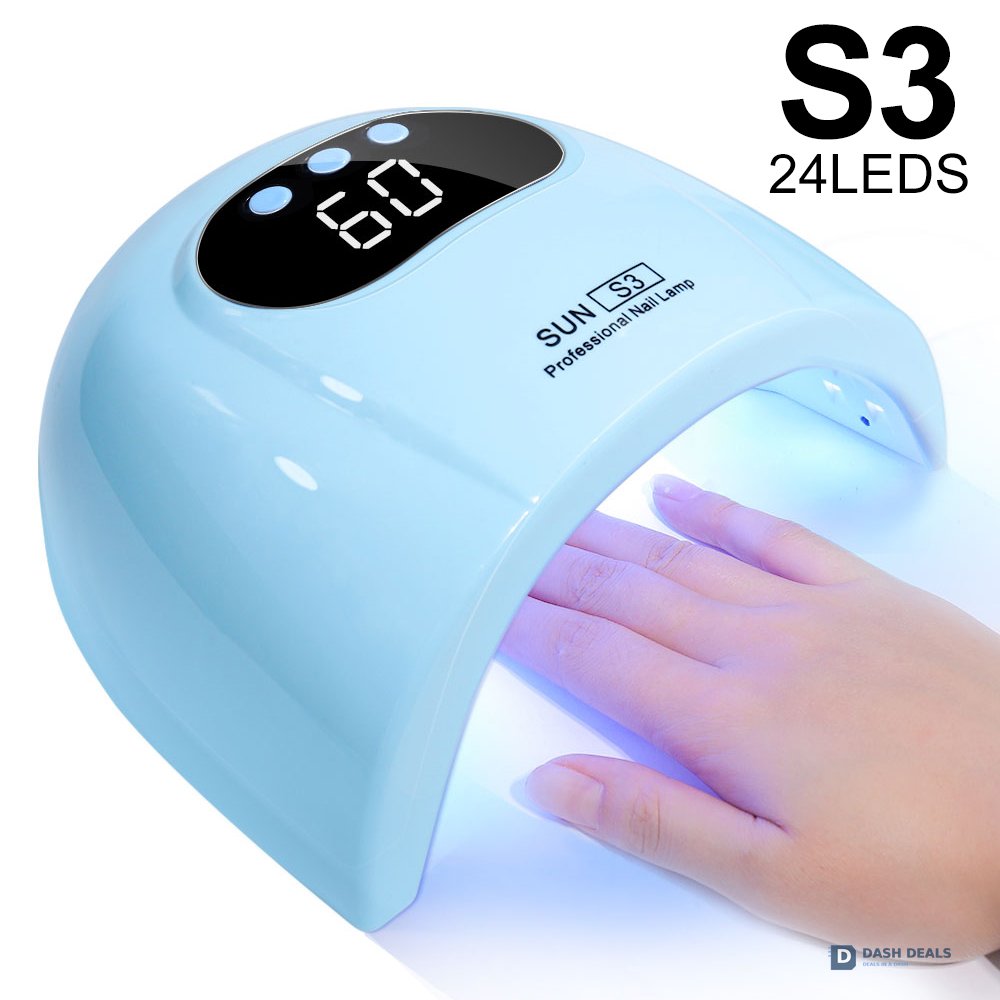 UV Nail Lamp with LCD Display - LED Nail Dryer for Gel Polish, 3 Timer Smart Sensor, Fast-Curing Manicure Light for Salon-Quality Nails at Home