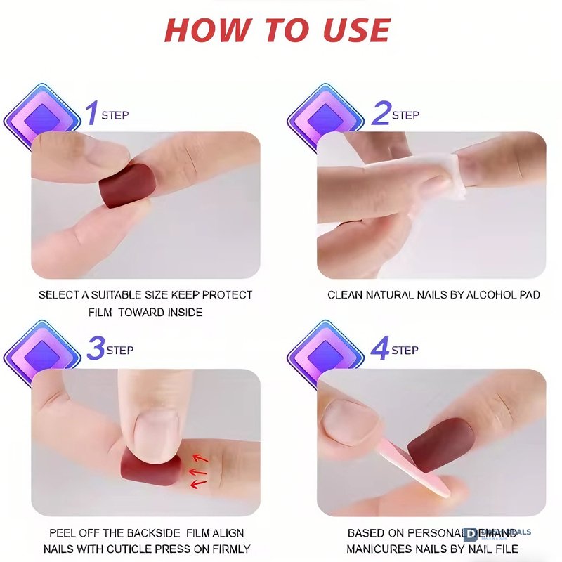 Planet Diamond Star Press-On Nails 24 PCS — Celestial Cosmic Nail Art Set