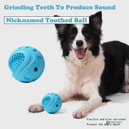 Interactive Dog Treat Dispensing Ball — Chewing Toy for Small & Medium Dogs