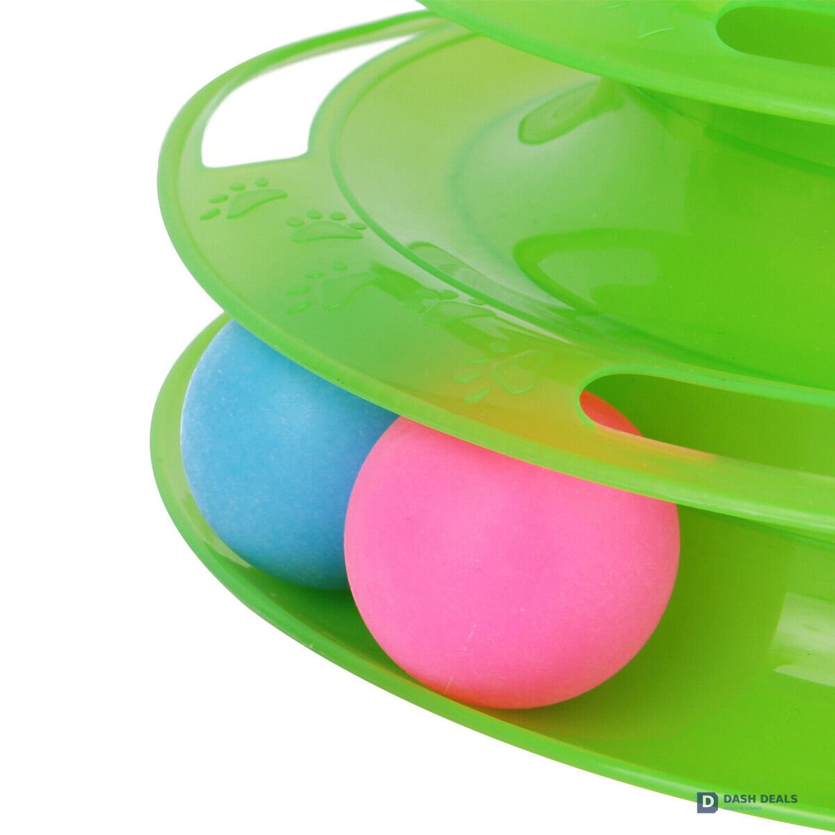 Interactive Cat Crazy Ball Disk Toy — Trilaminar Amusement Plate for Indoor Cats & Kittens
