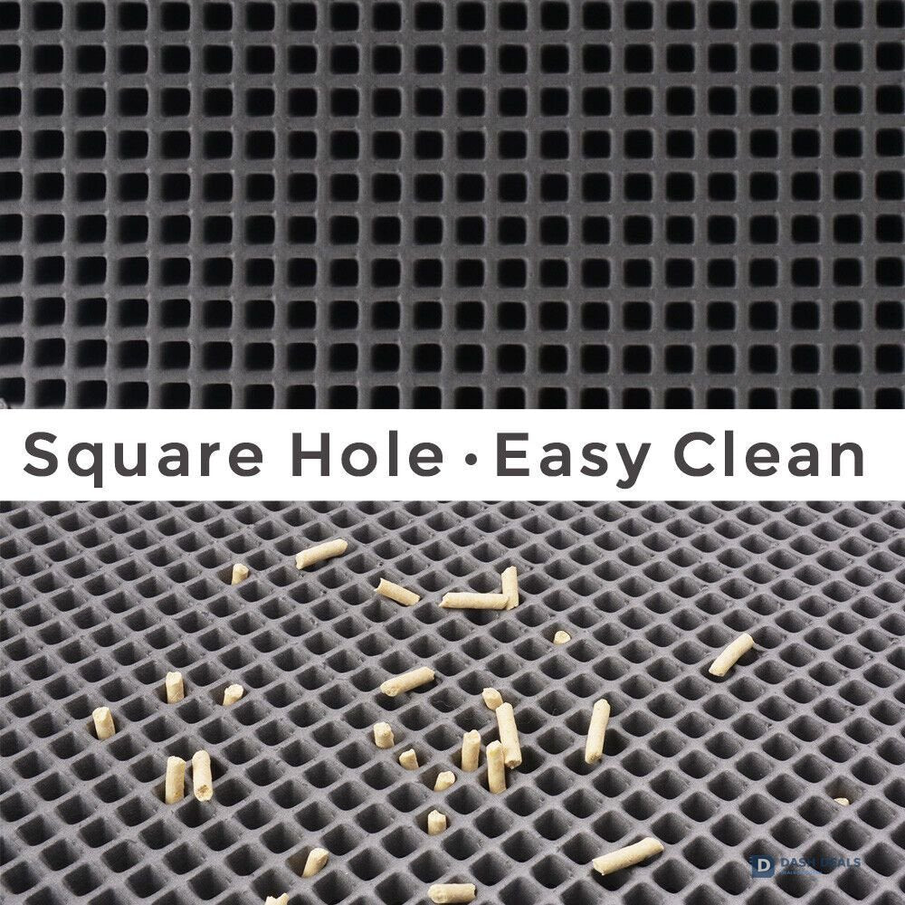Honeycomb Cat Litter Mat — Double-Layer Trapping Pad, Waterproof Non-Slip, Washable