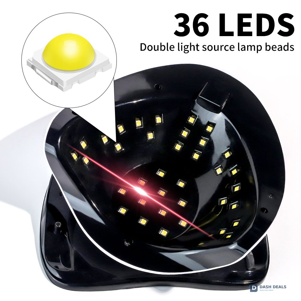 Portable UV LED Nail Light - Mini Travel Nail Dryer with Auto Sensor, 4 Timer Settings, Fast-Curing UV Nail Lamp for Fingernails & Toenails on the Go