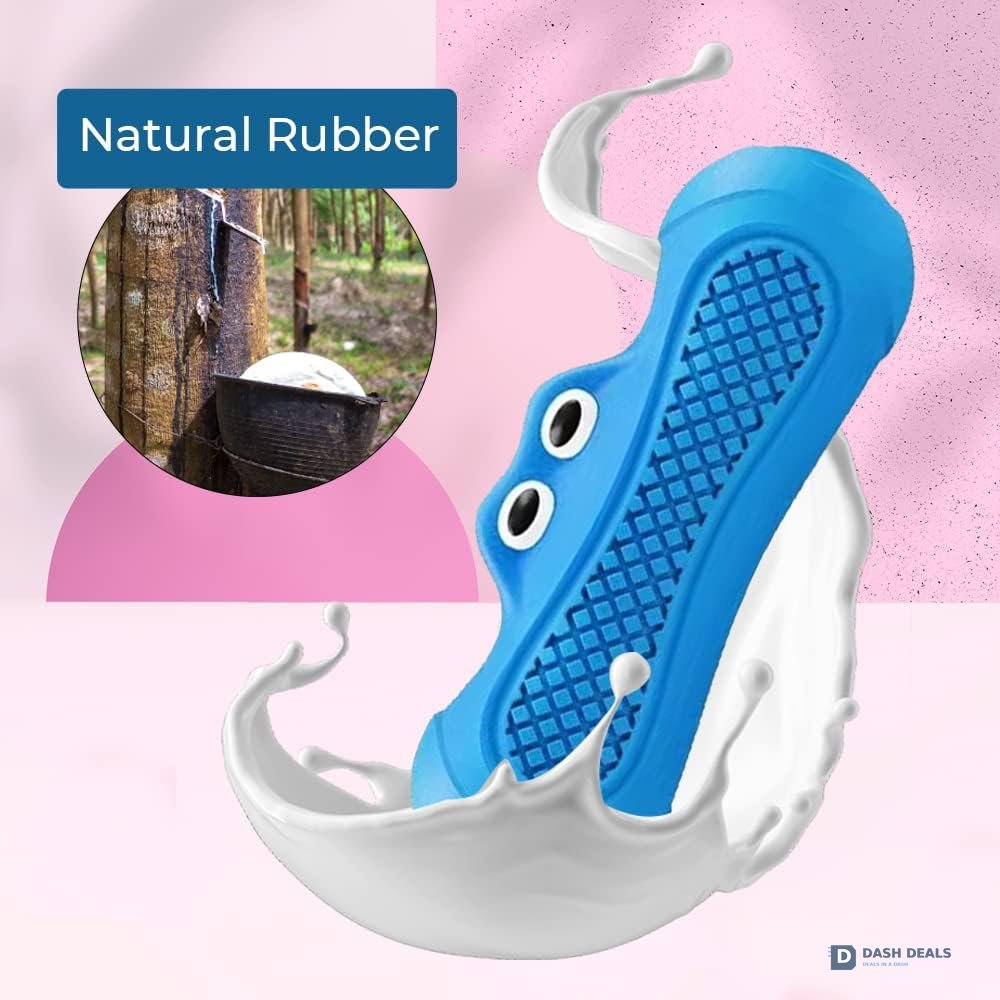 Indestructible Monster Squeaky Dog Chew Toy — Rubber, Non-Toxic for Aggressive Chewers