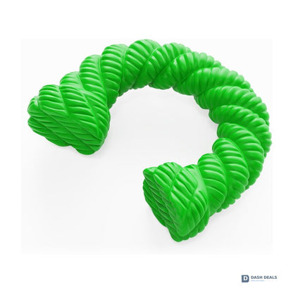 Natural Rubber Horseshoe Dog Chew Toy for Aggressive Chewers — Bouncy, Trainer-Approved