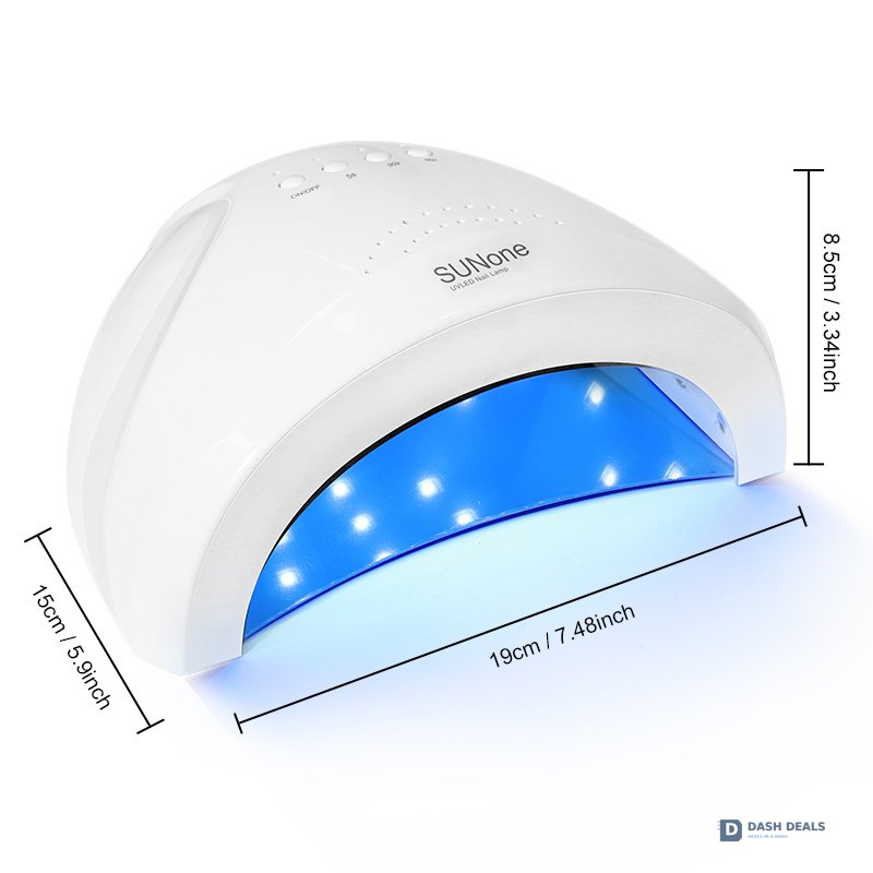 UV LED Nail Lamp 30 Beads - Smart Sensor Nail Dryer for Gel Polish, 4 Timer Settings, Fast-Curing Home Manicure Lamp for Salon-Quality Nails at Home