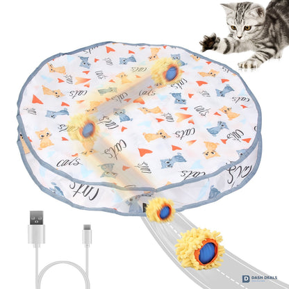 Motion-Activated Rolling Ball Cat Toy — Rechargeable Auto-Play for Indoor Cats