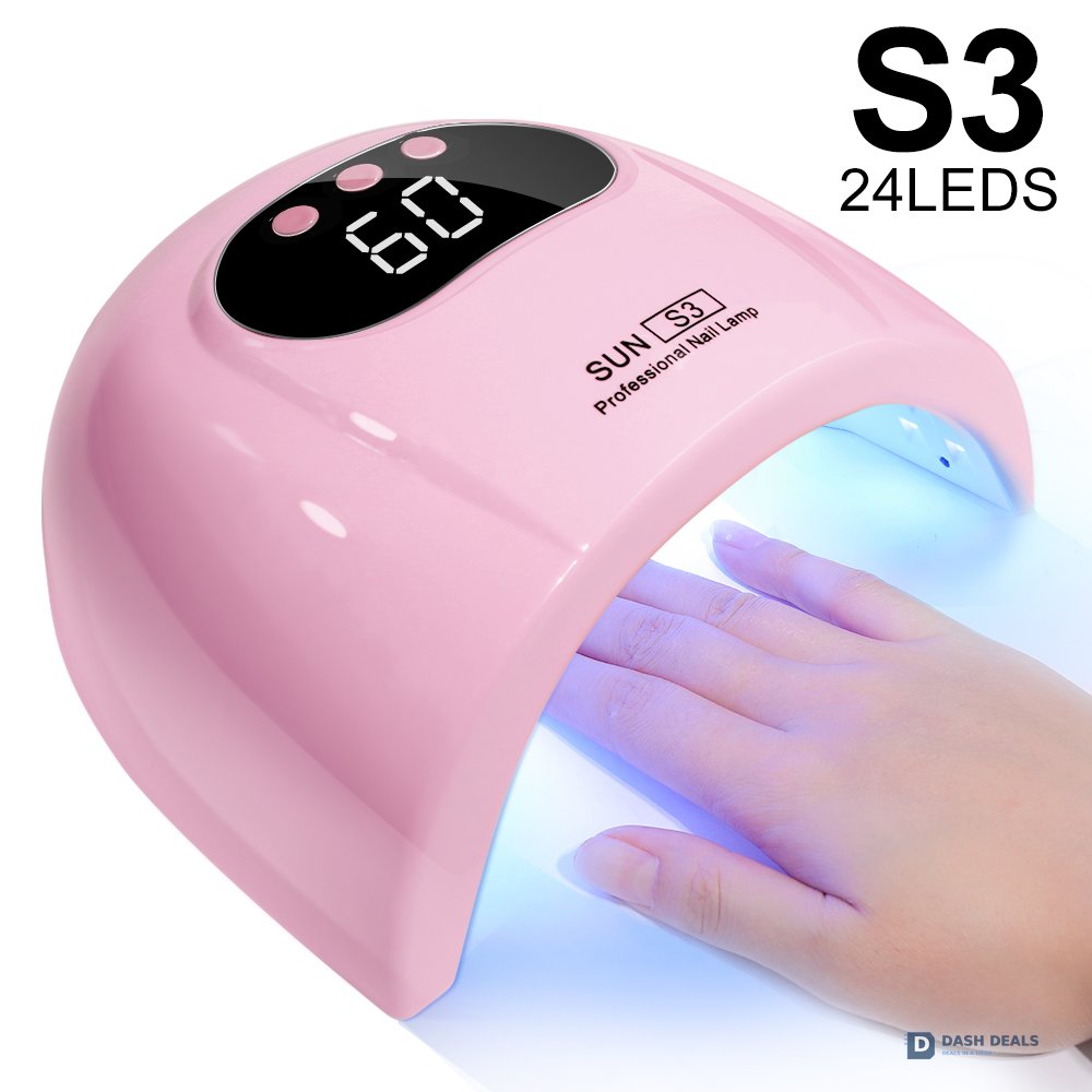 UV Nail Lamp with LCD Display - LED Nail Dryer for Gel Polish, 3 Timer Smart Sensor, Fast-Curing Manicure Light for Salon-Quality Nails at Home