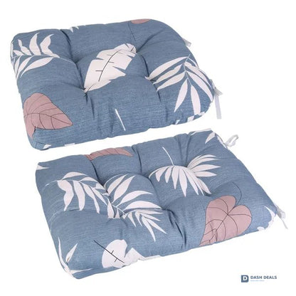 2-Piece Rocking Chair Cushion Set — Upper Back & Seat with Non-Slip Ties, Indoor & Outdoor