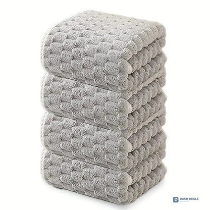Waffle Ultra-Soft Bath Towel — Super Absorbent Quick-Dry Spa Fitness Travel Towel
