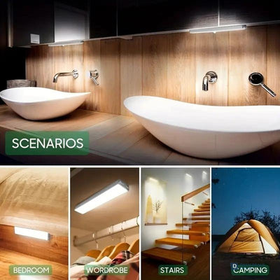 Bedside Atmosphere LED Night Light - Ambient Glow Lamp for Bedroom, Nursery & Reading Corner, AAA-Battery Powered Single or Double Pack