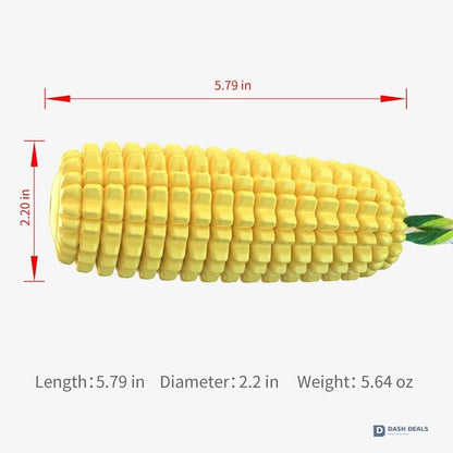 Squeaky Corn-Stick Dog Chew & Rope Toy — Small, Medium & Large Breeds
