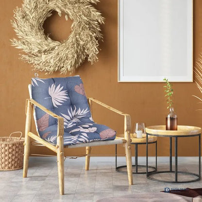 2-Piece Rocking Chair Cushion Set — Upper Back & Seat with Non-Slip Ties, Indoor & Outdoor