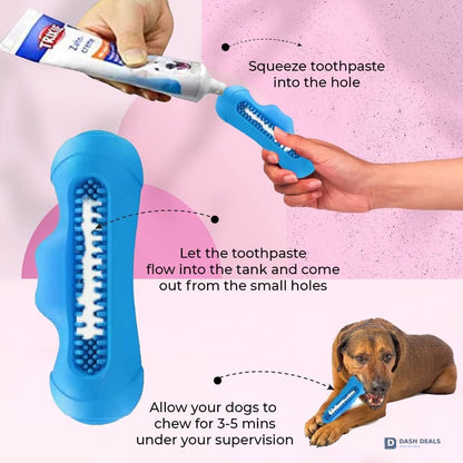 Indestructible Monster Squeaky Dog Chew Toy — Rubber, Non-Toxic for Aggressive Chewers