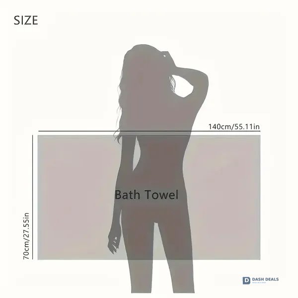 Waffle Ultra-Soft Bath Towel — Super Absorbent Quick-Dry Spa Fitness Travel Towel