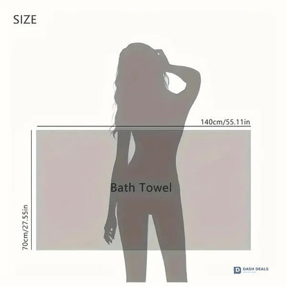 Waffle Ultra-Soft Bath Towel — Super Absorbent Quick-Dry Spa Fitness Travel Towel