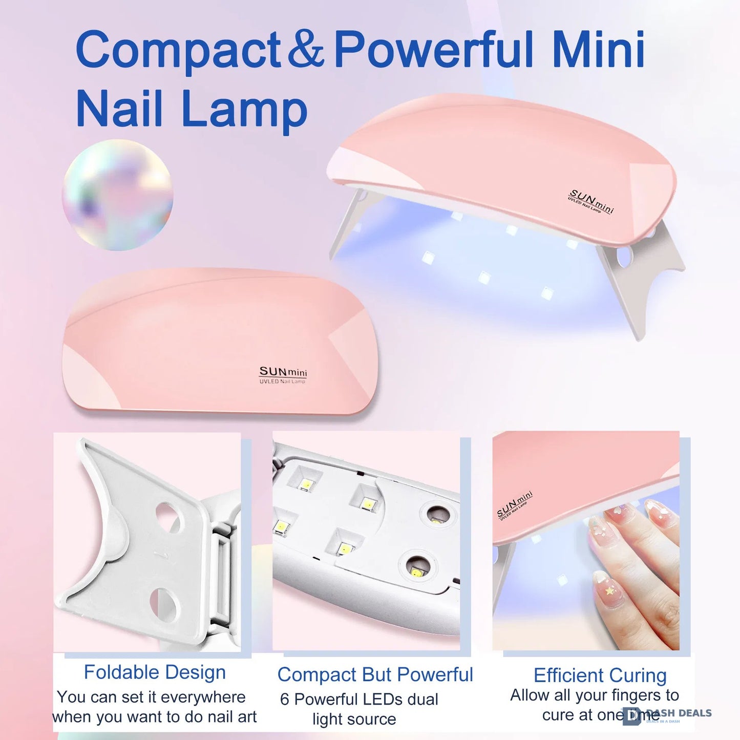 Polygel Nail Kit with UV Nail Lamp - 6-in-1 Polygel Set with Slip Solution, Top & Base Coat, Builder Nails Art Tools for Beginners, Complete Polygel Starter Kit