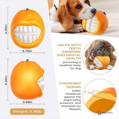 Tough Squeaky Ball Dog Toy for Aggressive Chewers — Training, Fetch, Indestructible