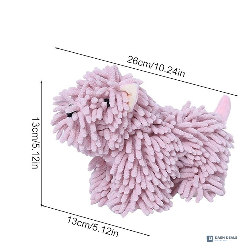 Cute Puppy-Shaped Kitchen Towel — Absorbent Hand Towel with Hanging Loop, Home Decor