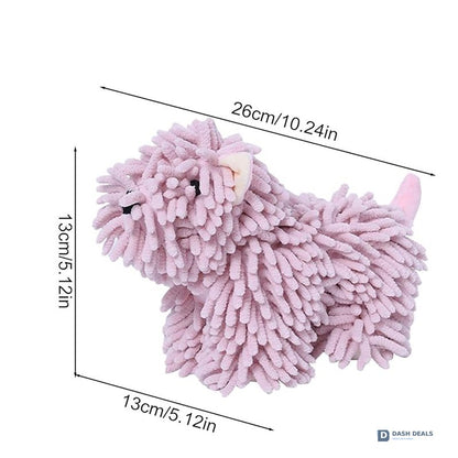 Cute Puppy-Shaped Kitchen Towel — Absorbent Hand Towel with Hanging Loop, Home Decor