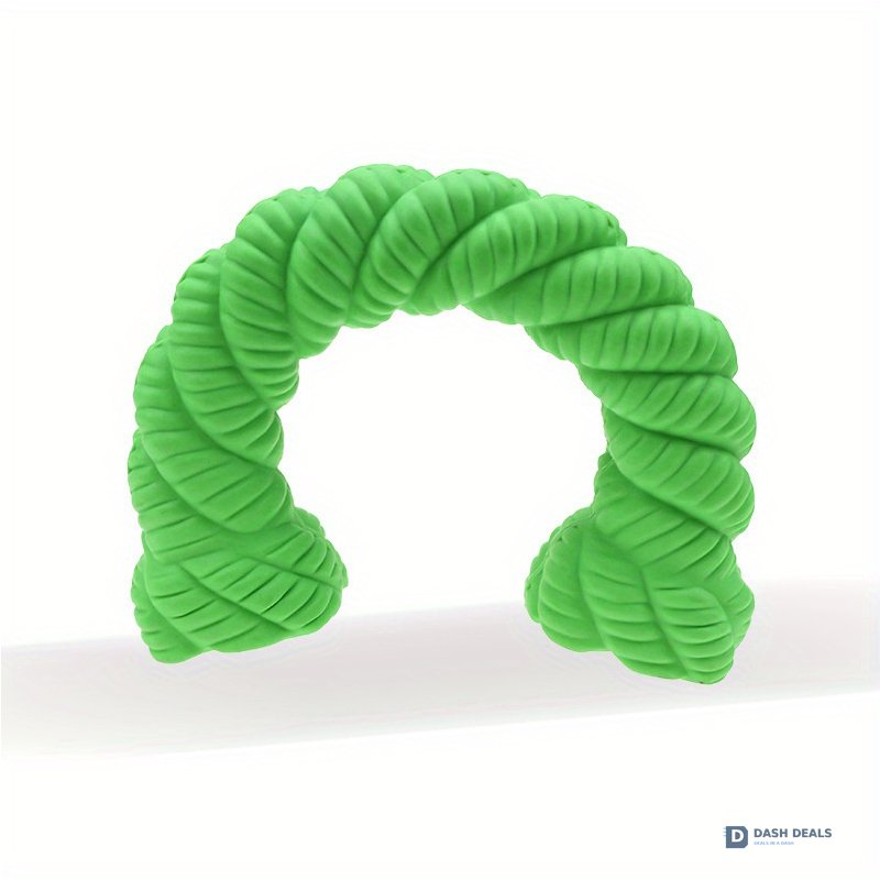 Natural Rubber Horseshoe Dog Chew Toy for Aggressive Chewers — Bouncy, Trainer-Approved