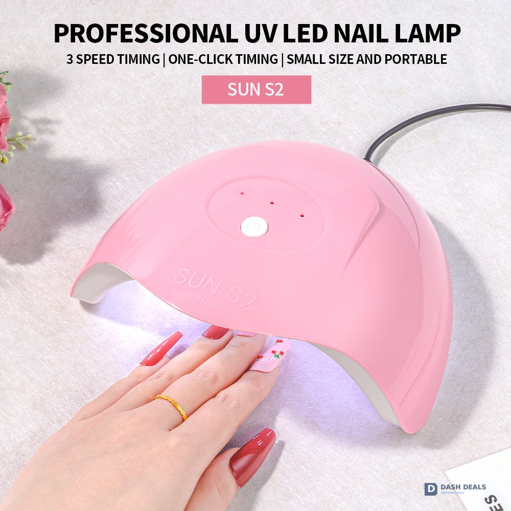 LED Nail Lamp with LCD Display - UV Nail Dryer for Gel Polish, 4 Timer Auto Sensor Curing Light, Professional Salon Tool for Fingernails & Toenails