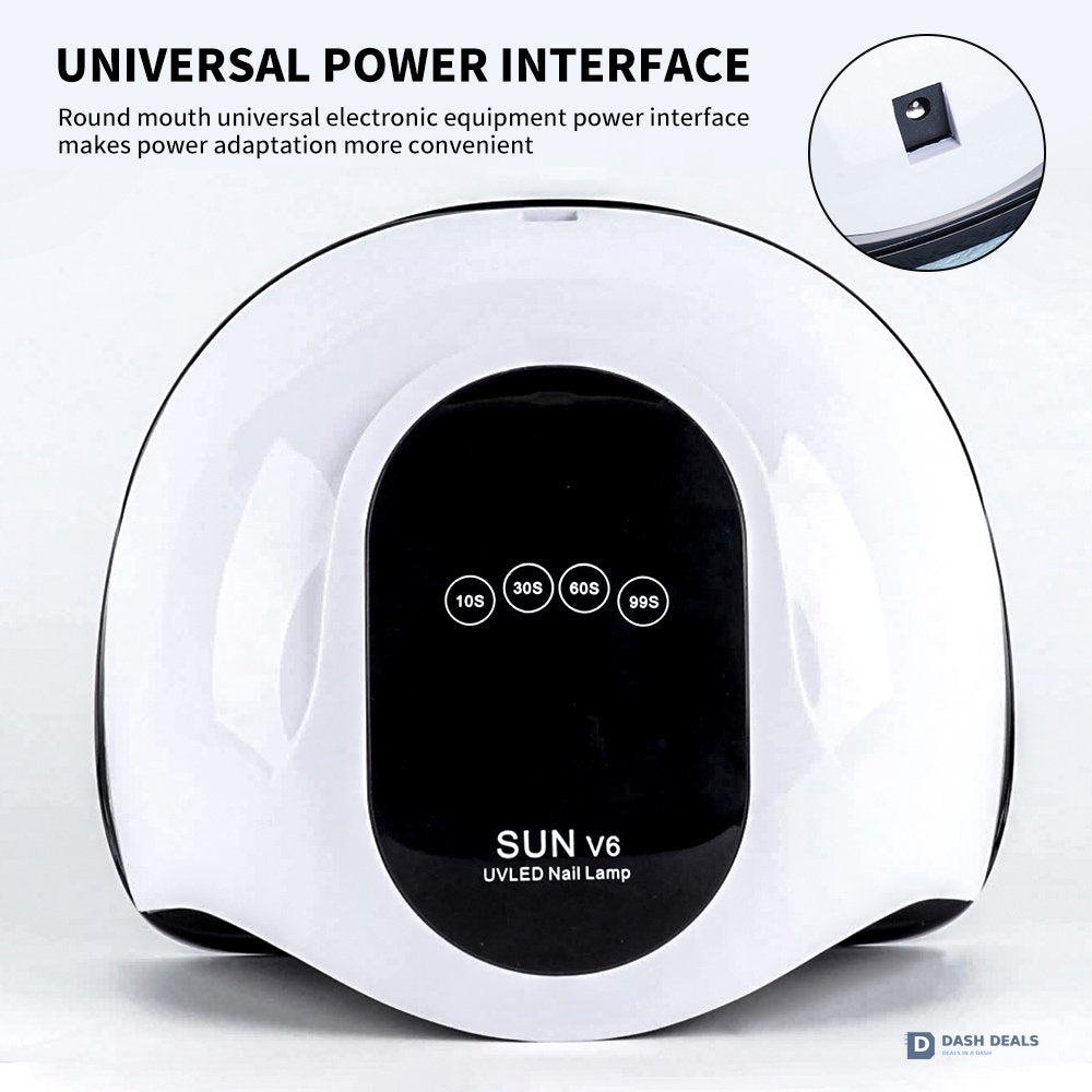 Portable UV LED Nail Light - Mini Travel Nail Dryer with Auto Sensor, 4 Timer Settings, Fast-Curing UV Nail Lamp for Fingernails & Toenails on the Go