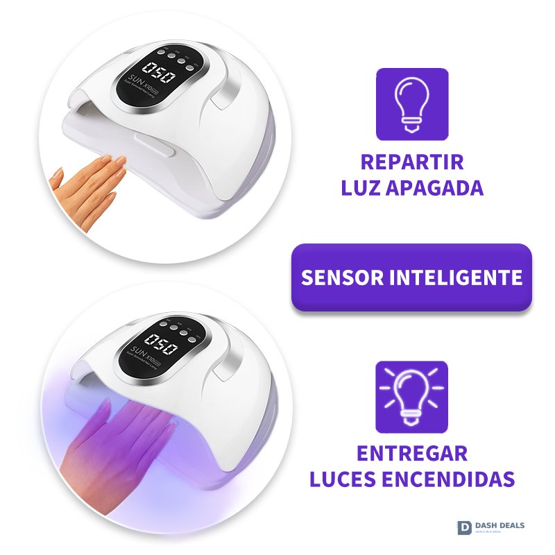 UV LED Nail Lamp 45 Beads - Professional Auto-Sensor Nail Dryer for Gel Polish, 4 Timer Settings, Fast-Curing Salon Manicure Lamp for Home & Pro Use