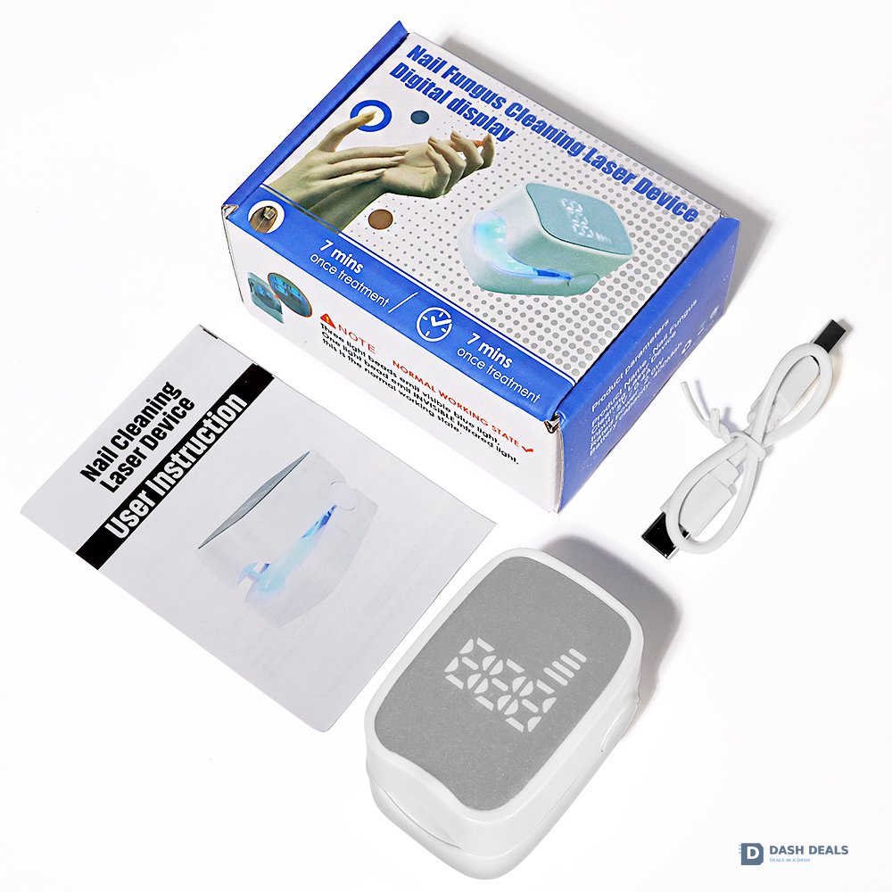 Nail Fungus Treatment LED Light - Foldable Home-Use Nail Care Device for Discolored & Thickened Toenails and Fingernails, Travel-Friendly Onychomycosis Light Therapy