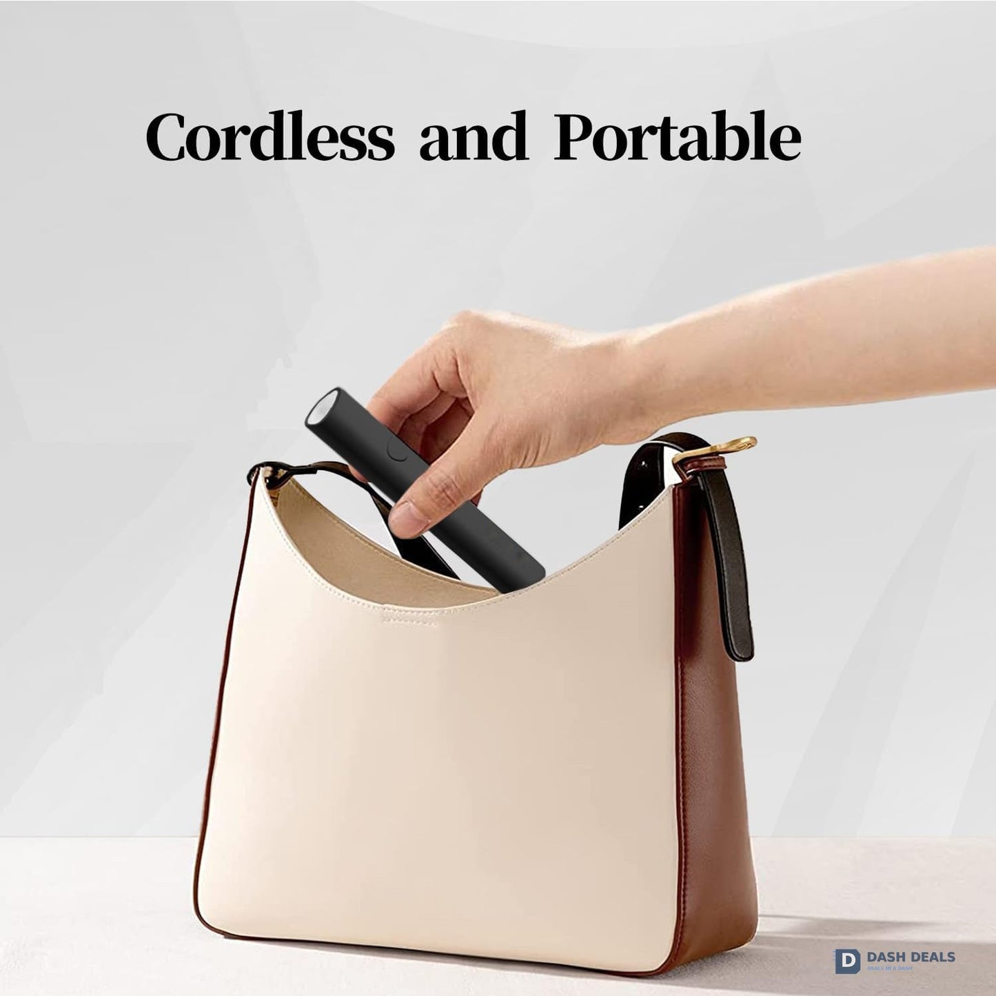 Mini UV LED Nail Lamp Cordless Handheld - USB Rechargeable Portable Gel Polish Dryer for Fast Drying, Black Compact Travel Nail Light