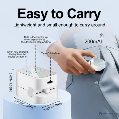 Nail Fungus Treatment LED Light - Foldable Home-Use Nail Care Device for Discolored & Thickened Toenails and Fingernails, Travel-Friendly Onychomycosis Light Therapy