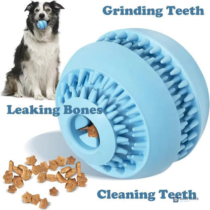 Interactive Dog Treat Dispensing Ball — Chewing Toy for Small & Medium Dogs