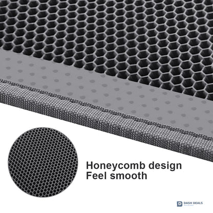 Honeycomb Cat Litter Mat — Double-Layer Trapping Pad, Waterproof Non-Slip, Washable