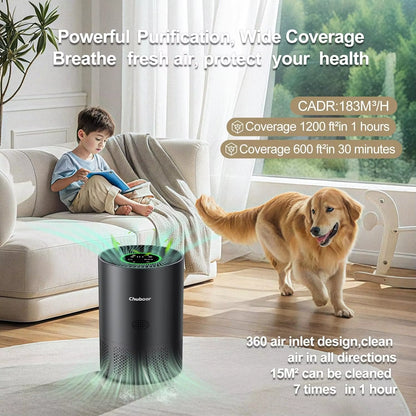 Air Purifiers for Home H13 True HEPA for Bedroom Room Kitchen Washroom for Smoke and Dust Pollen Odors PM2.5 Detection