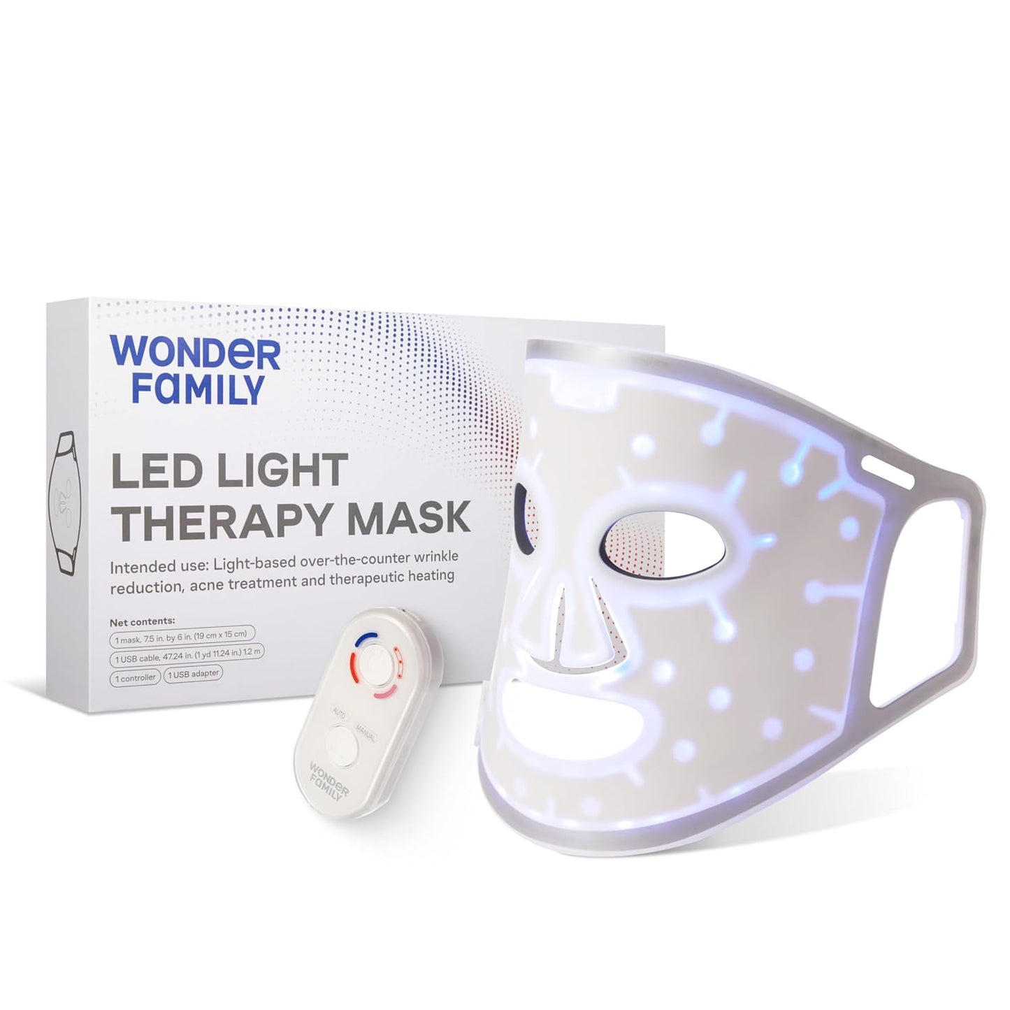 Red Light Therapy Mask for Face - LED Red Light Face Mask Skincare Device