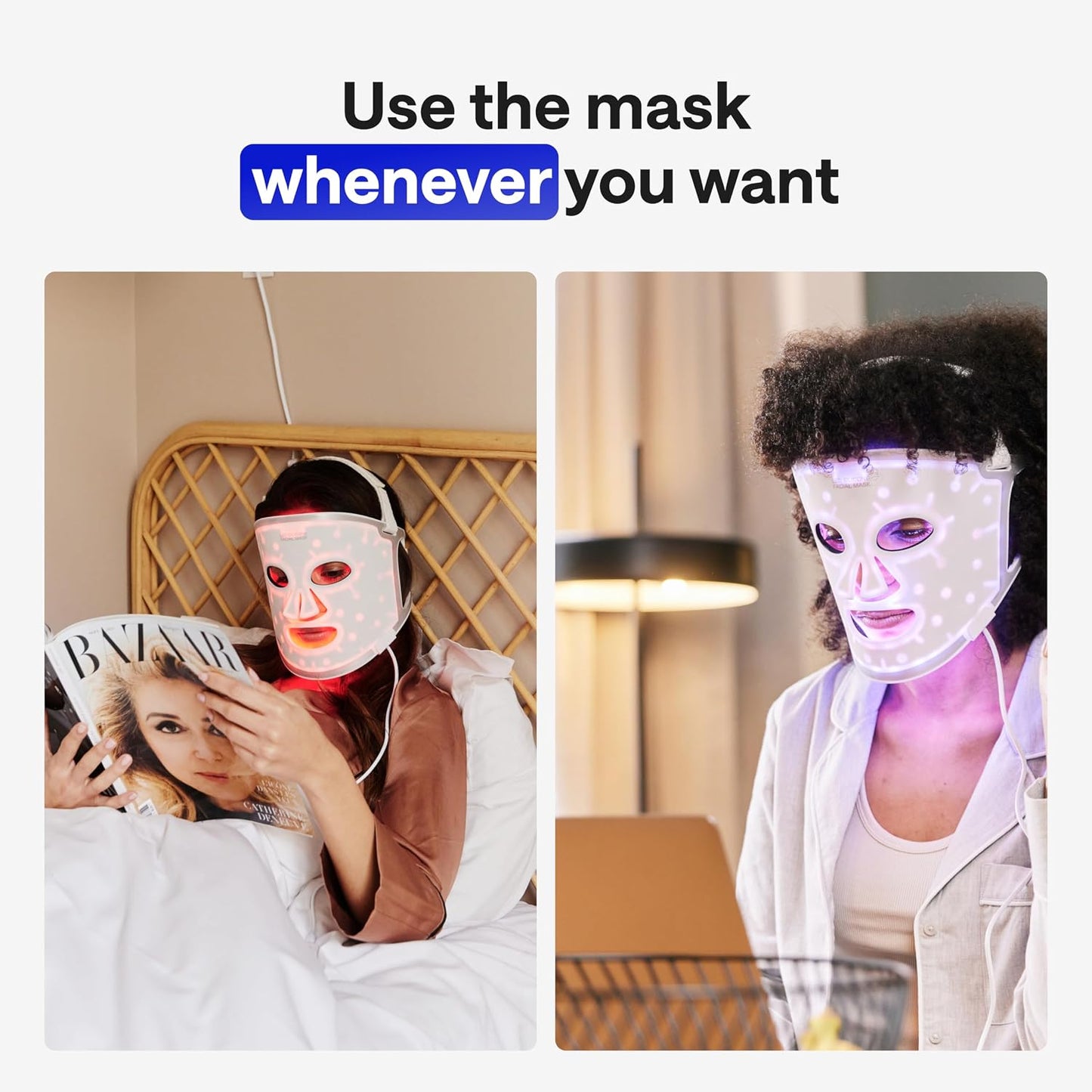 Red Light Therapy Mask for Face - LED Red Light Face Mask Skincare Device