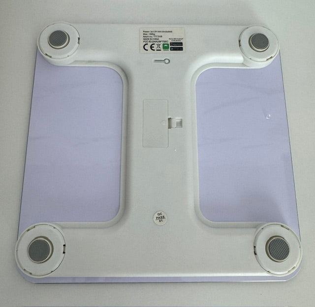 Dash Taylor Smart Body Fat Scale - Bluetooth Bathroom Scale, BMI App, 396 lb