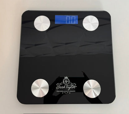 Dash Taylor Smart Body Fat Scale - Bluetooth Bathroom Scale, BMI App, 396 lb