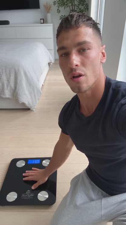 Dash Taylor Smart Body Fat Scale - Bluetooth Bathroom Scale, BMI App, 396 lb